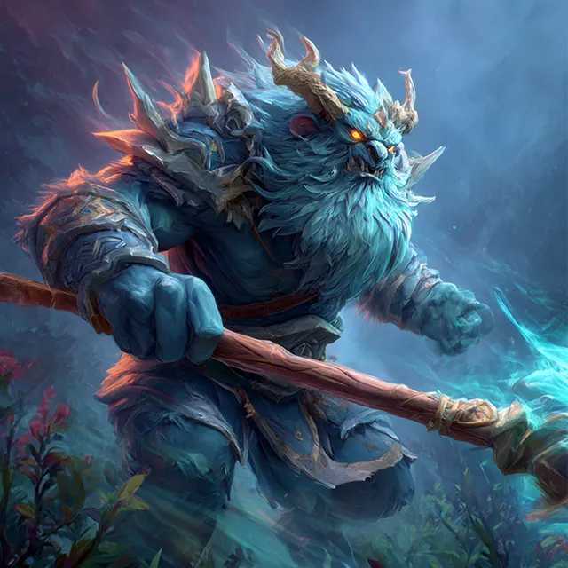 Beginner-friendly Dota 2 hero with game HUD