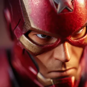 close-up of a popular Marvel hero character for game boosting