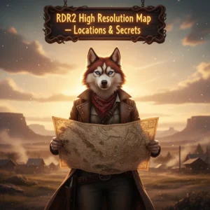 RDR2 High Resolution Map - Locations and Secrets