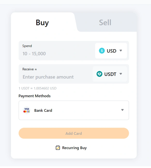 Bybit choosing USD / USDT