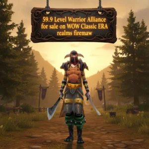 WoW Classic ERA Firemaw - 59.9 Level Warrior Alliance for Sale