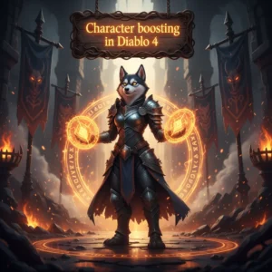 Diablo 4 character boosting services offered by Huskyboost, helping players reach max level and acquire powerful gear quickly and efficiently.