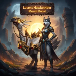 Lucent Hawkstrider mount boost service for WoW Midnight