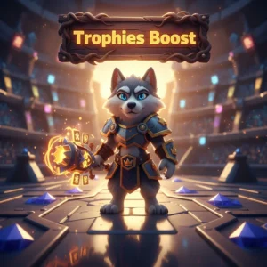 Clash Royale Trophies Boost Service at Huskyboost.com