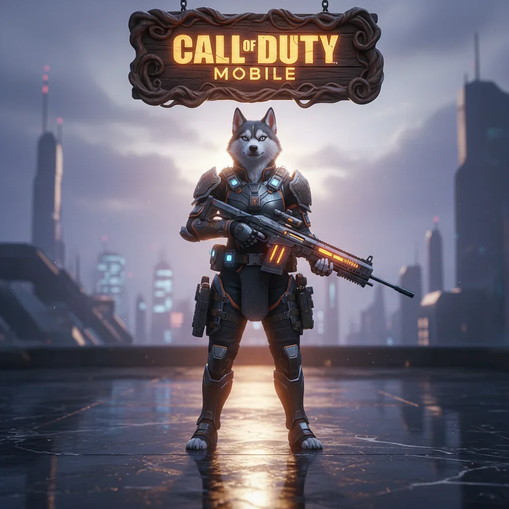 Call of Duty Mobile Boosting Services logo with a soldier in the background