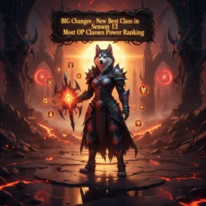 Diablo 4 Class Tier List after the latest patch, showcasing the strongest and weakest classes.