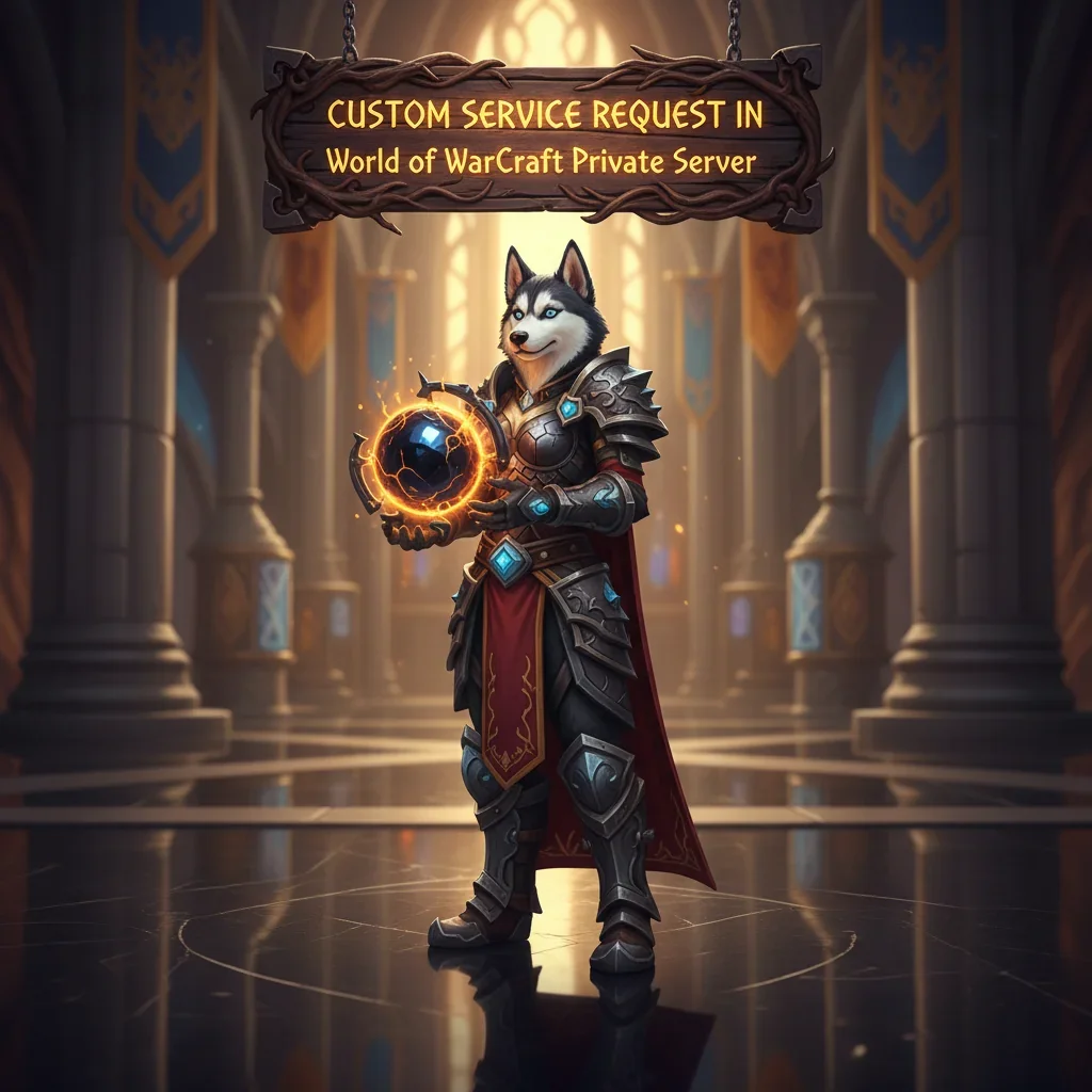 Screenshot from World of Warcraft featuring a customer service interface with a custom request form.