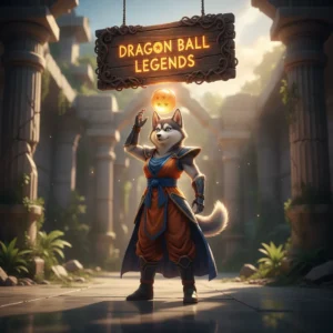 Dragon Ball Legends characters battling with powerful energy blasts, representing boosting services for the game