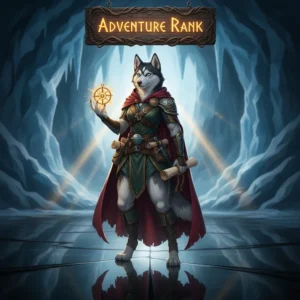 Genshin Impact Adventure Rank Boost service from Huskyboost.com, featuring a Genshin Impact character in a vibrant, adventurous setting.
