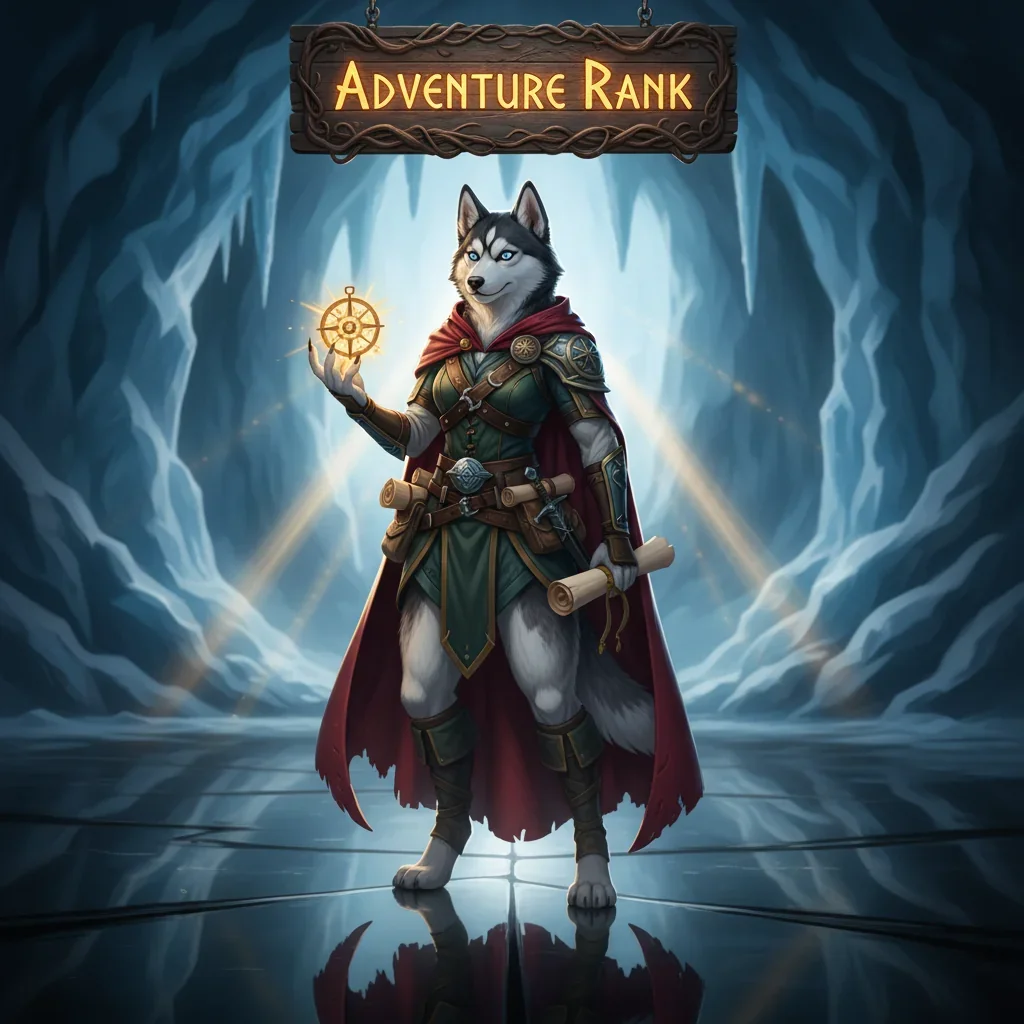 Genshin Impact Adventure Rank Boost service from Huskyboost.com, featuring a Genshin Impact character in a vibrant, adventurous setting.