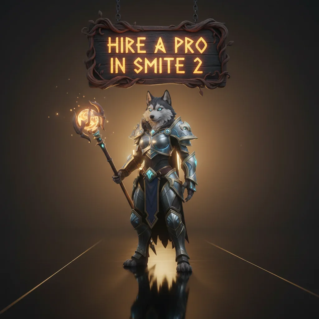 Two professional Smite 2 players in action, one performing a powerful ability with a vibrant visual effect, and the other strategically positioning their character in a detailed arena.