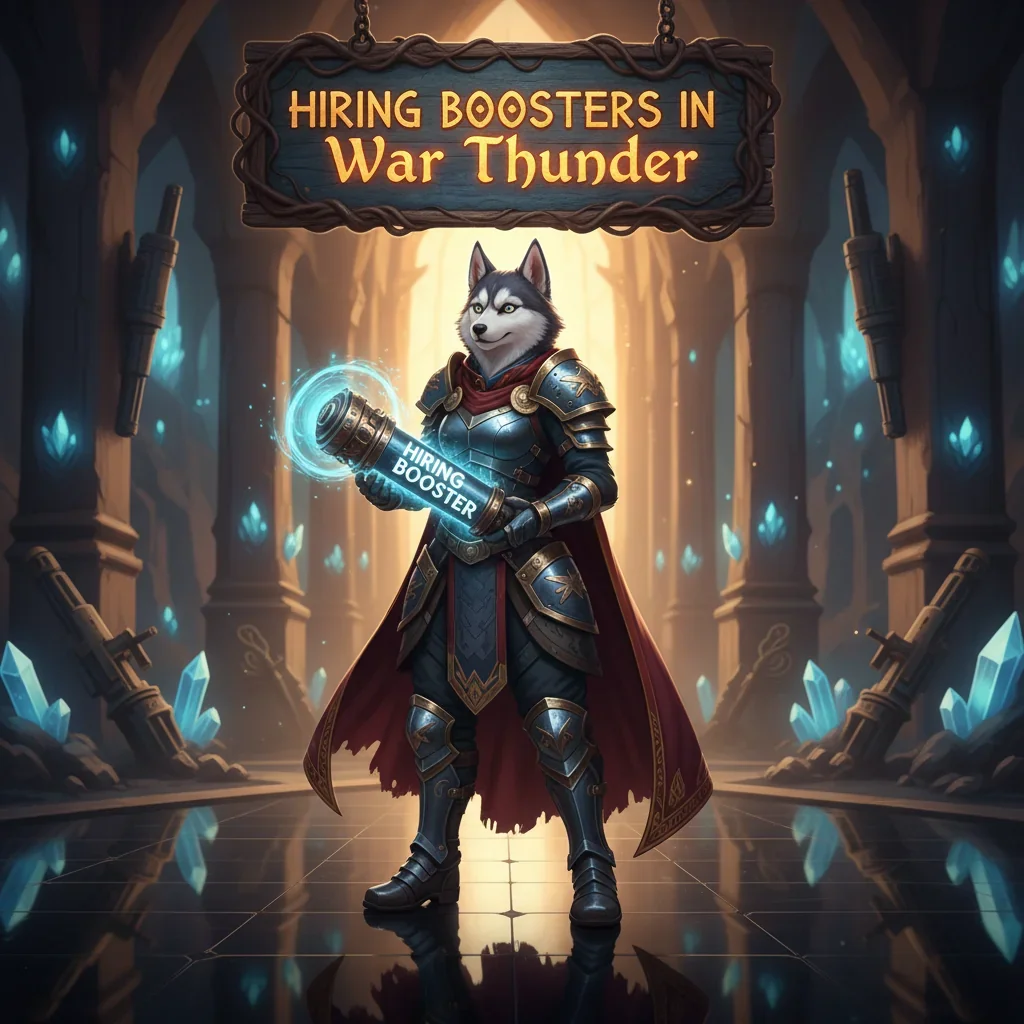 War Thunder players benefiting from Huskyboost's boosting services, featuring various in-game vehicles and a sense of progression.