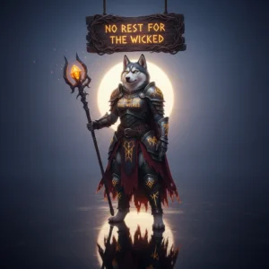 NO REST FOR THE WICKED Boosting Services - Huskyboost.com, featuring a powerful and dynamic image that conveys speed, efficiency, and relentless pursuit of victory in gaming.