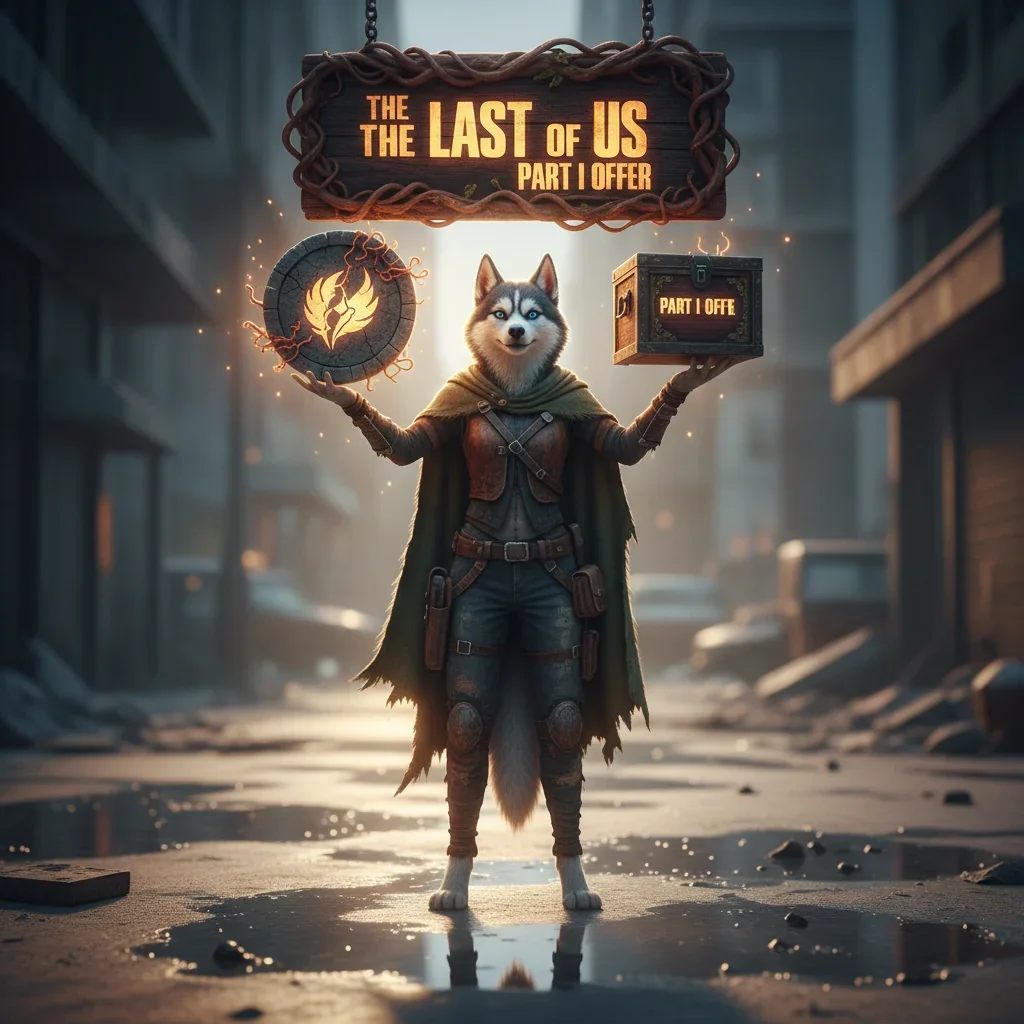 A lone figure navigating a post-apocalyptic cityscape, reminiscent of The Last of Us, with a focus on boosting services.