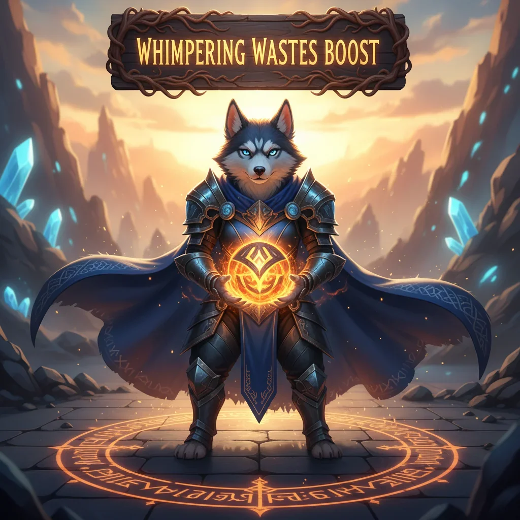 A powerful surge in the Whimpering Wastes at Wuthering Waves, depicted in an epic scene.