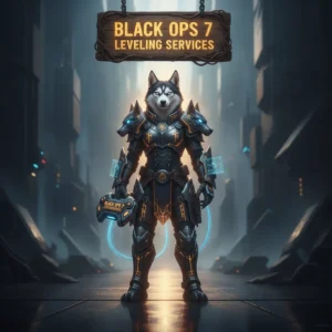 An anthropomorphic Husky character in fantasy attire, inspired by game progression systems and leveling objectives.