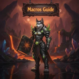 A close-up of a World of Warcraft: The Burning Crusade Classic user interface showing action bars with various spell icons and macro buttons.