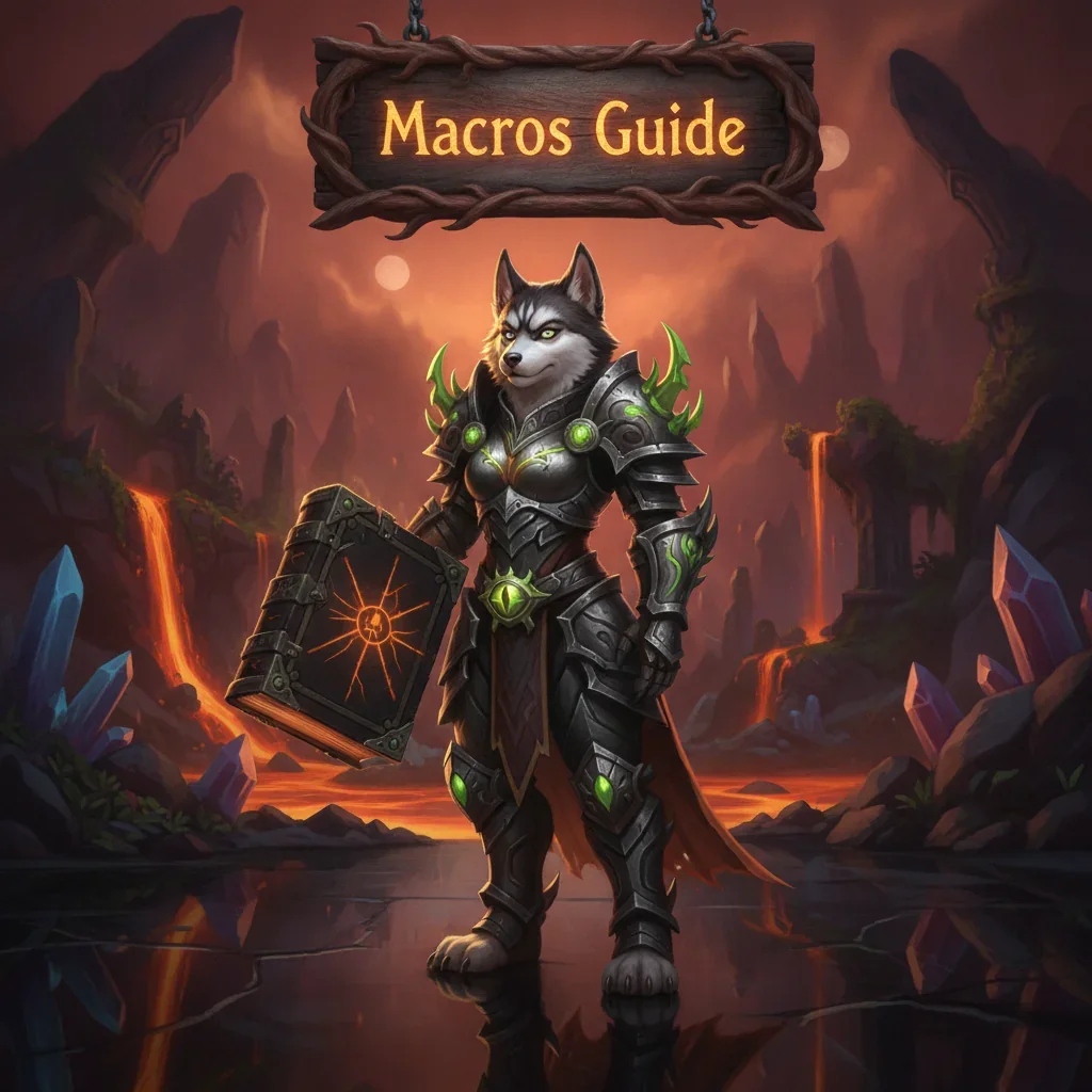 A close-up of a World of Warcraft: The Burning Crusade Classic user interface showing action bars with various spell icons and macro buttons.
