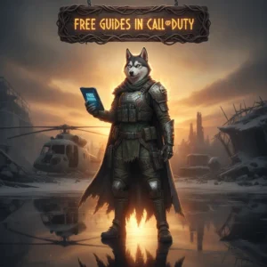 A fantasy game-inspired artwork featuring an anthropomorphic husky character in a themed outfit, set in a mystical environment.