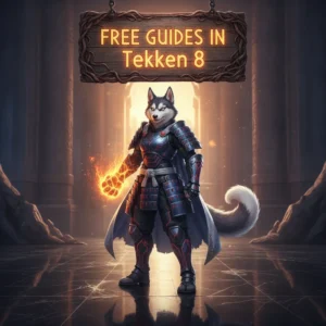 Fantasy game-inspired artwork featuring an anthropomorphic Husky character, themed around guides and strategy.