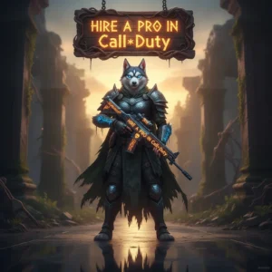 An anthropomorphic Husky character in fantasy armor, set in an environment inspired by game content, representing objectives.