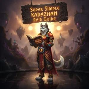 Karazhan raid group battling a boss in The Burning Crusade Classic, celebrating the game's anniversary with a post-nerf guide.