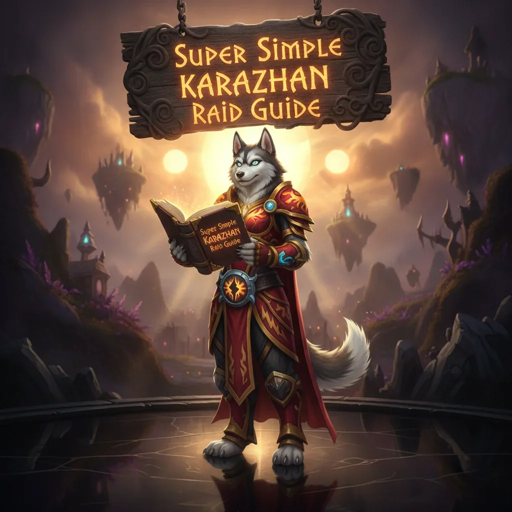 Karazhan raid group battling a boss in The Burning Crusade Classic, celebrating the game's anniversary with a post-nerf guide.