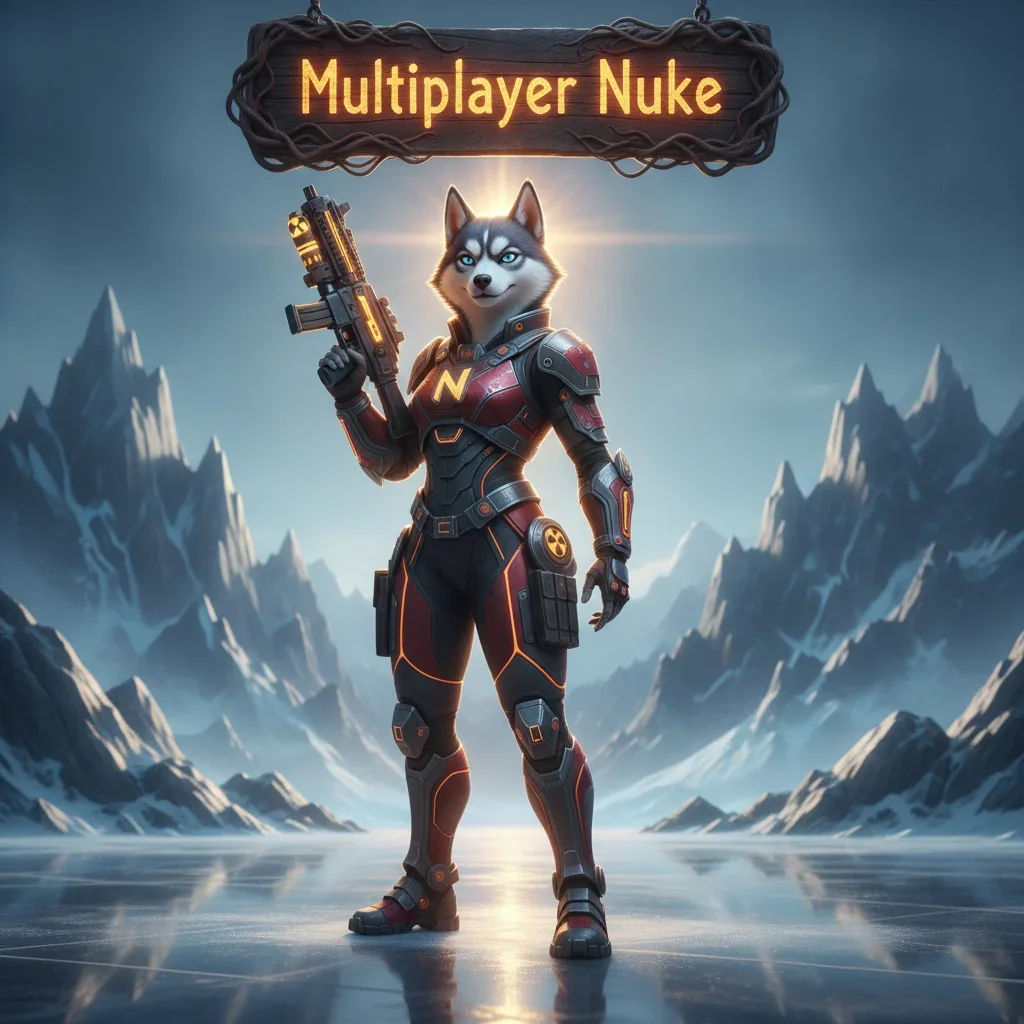 Fantasy artwork featuring an anthropomorphic Husky character in themed attire, representing high-tier multiplayer achievements and strategic in-game objectives.