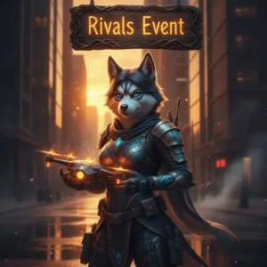 A fantasy-inspired image of an anthropomorphic husky character in battle-themed attire, representing Call of Duty Black Ops 6 Rivals Event content and seasonal objectives.