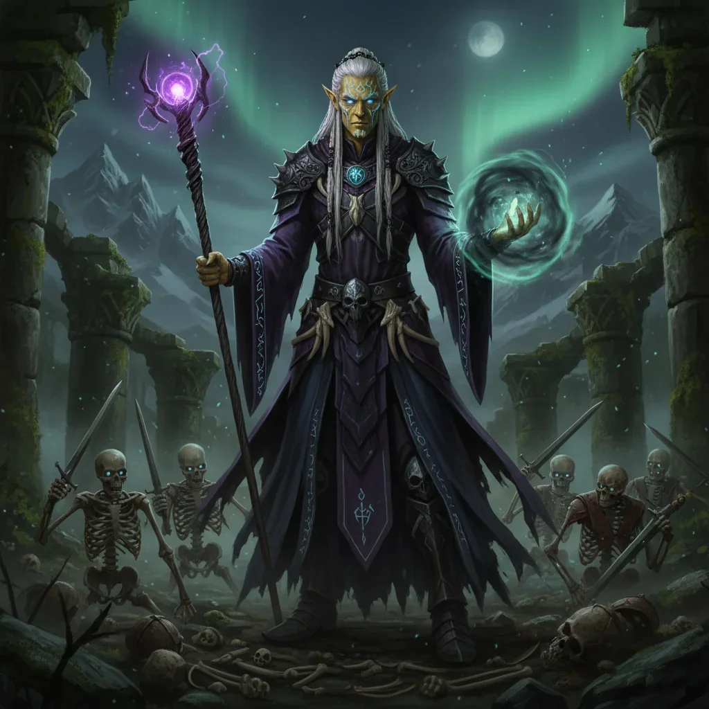 Arte promocional de fantasía inspirado en el Servicio de Aumento de Elo para LoL, centrado en sistemas de clasificación y desafíos competitivos.