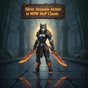 Artwork of an anthropomorphic husky wearing stealthy armor in a fantasy environment, representing an armor boost.