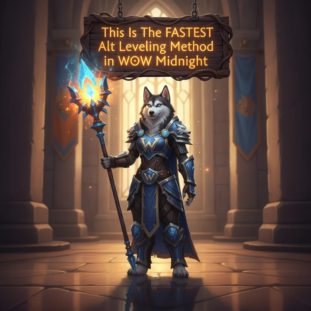 WoW Midnight fastest alt leveling guide on Huskyboost
