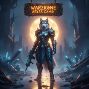 Fantasy promotional artwork featuring an anthropomorphic husky character in detailed fantasy armor, representing challenging content for unlocking unique abyssal weapon appearances.