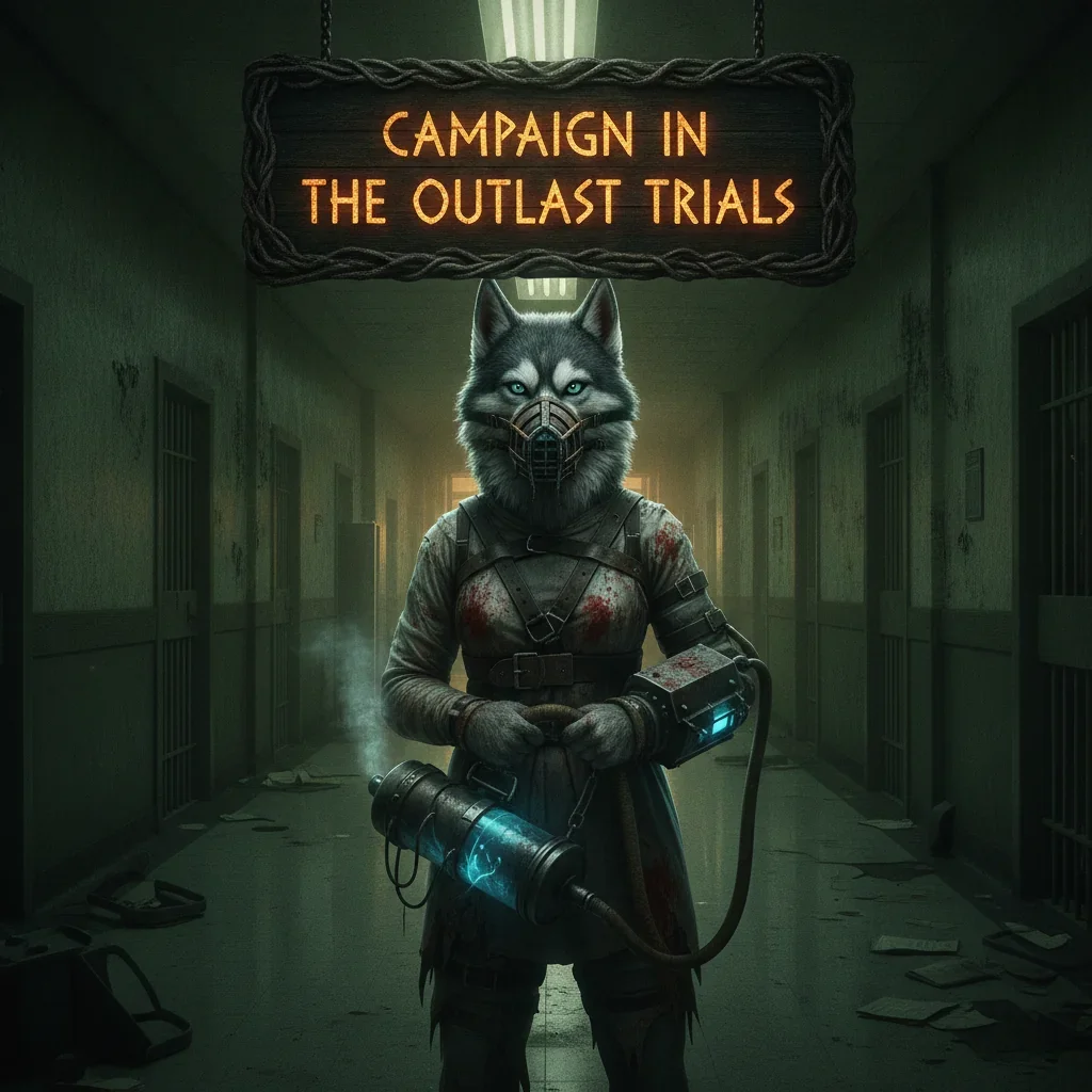 Fantasy artwork featuring an anthropomorphic husky in a dark, game-inspired environment, representing campaign objectives.