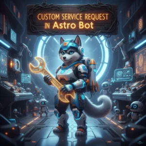 Astro Bot inspired fantasy artwork featuring an anthropomorphic Husky character, representing custom service content.