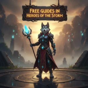 An anthropomorphic Husky character in fantasy attire, inspired by game content and objectives for Heroes of the Storm.