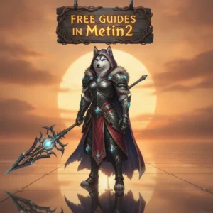 Artwork of an anthropomorphic Husky in fantasy attire, inspired by Metin2 free guides content and game objectives.