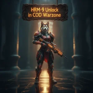 An anthropomorphic husky character in intricate fantasy armor stands in a mystical setting, representing content for weapon unlocking and equipment progression in a fantasy game.