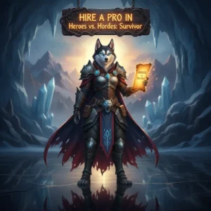 A fantasy game-inspired image featuring an anthropomorphic Husky character in a dynamic pose, representing high-tier challenges.