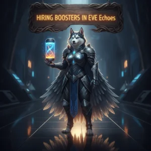 Fantasy game-inspired artwork featuring an anthropomorphic Husky character in a futuristic sci-fi setting, representing in-game services.