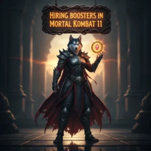 Fantasy artwork of an anthropomorphic husky character representing Mortal Kombat 11 game content and objectives.
