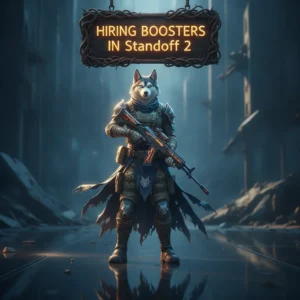 Fantasy artwork featuring an anthropomorphic husky character in a themed outfit, representing game content and objectives for Standoff 2.