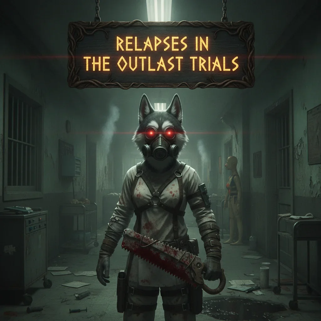 Fantasy game-inspired artwork featuring an anthropomorphic husky character in a themed environment, related to Relapses Boost content.