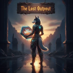 Fantasy artwork of an anthropomorphic Husky in a themed outfit, within a desolate futuristic outpost, representing CoD Black Ops 7 Lost Outpost Boost content.