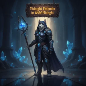 Promotional image for Midnight Pathfinder Boost in WoW Midnight, representing the Pathfinder boost service for the WoW Midnight expansion.