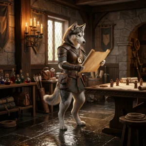 Illustrazione fantasy a tema videogioco per una guida con consigli e trucchi in WoW Forever