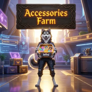 Promotional image for Accessories Farm Boost in Marvel Rivals, representing a service focused on farming accessories in the game.