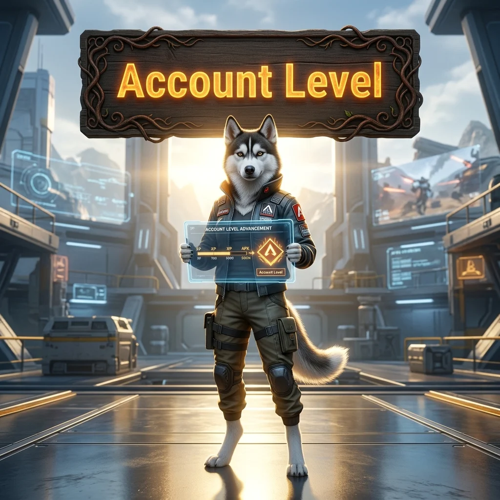 Promotional image for Account Level Boost in Apex Legends, a service focused on increasing an Apex Legends account level.