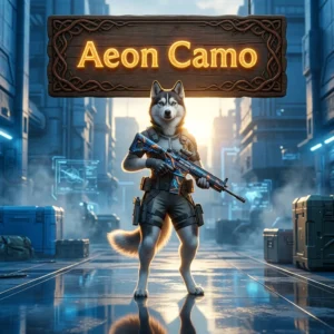 Promotional image for Aeon Camo Boost in Call of Duty Black Ops 7, highlighting the named camo boost service.