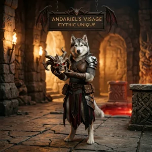 Promotional image for the Andariel’s Visage Mythic Unique Boost in Diablo 4 service
